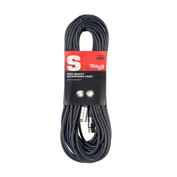 STAGG XLR to XLR Microphone Cable - 20M