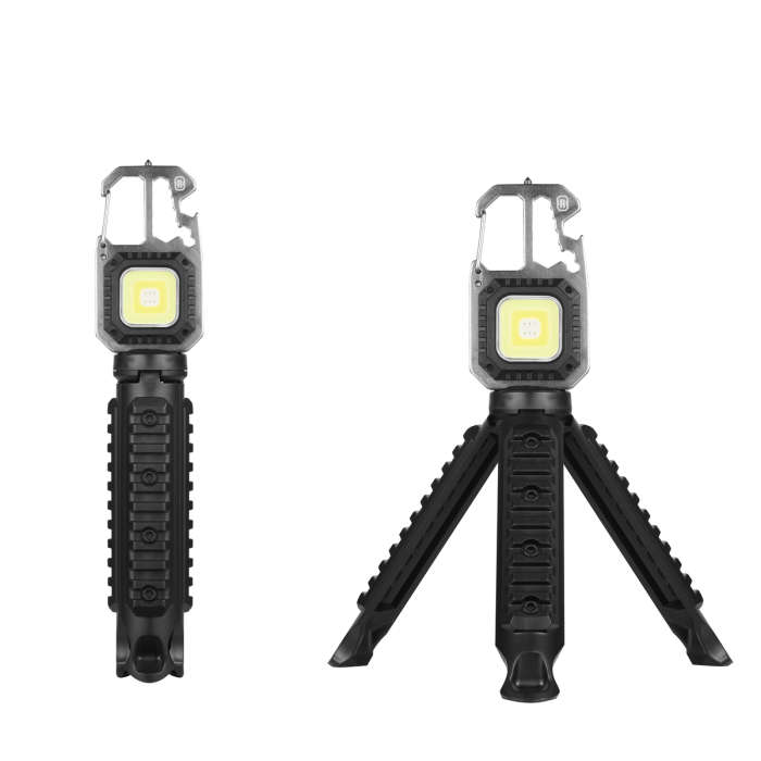 Rugged Range Multi-Function Keychain Light With Tri-Pod