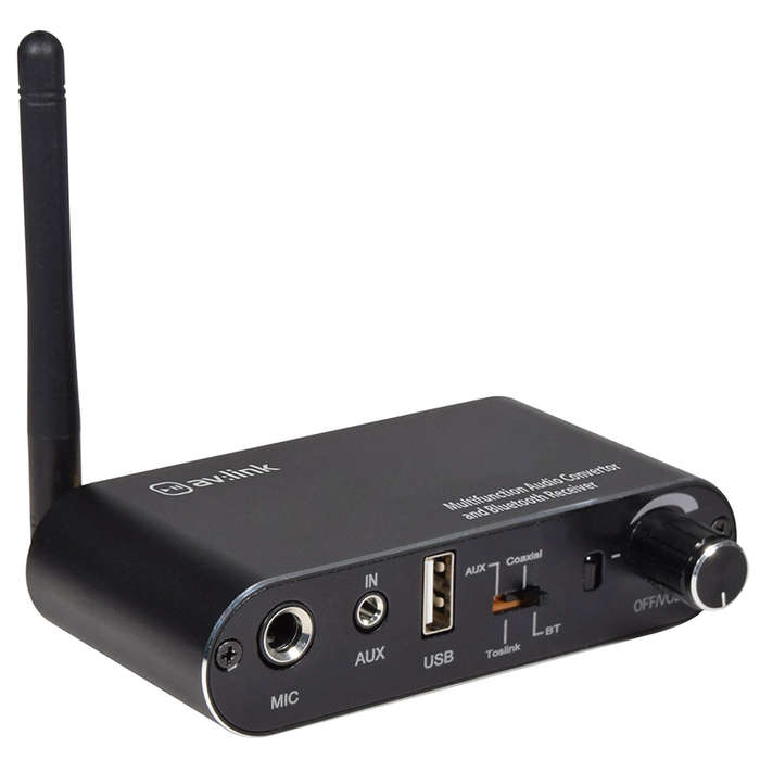AVLINK - MULTIFUNCTION AUDIO CONVERTOR WITH BLUETOOTH RECEIVER