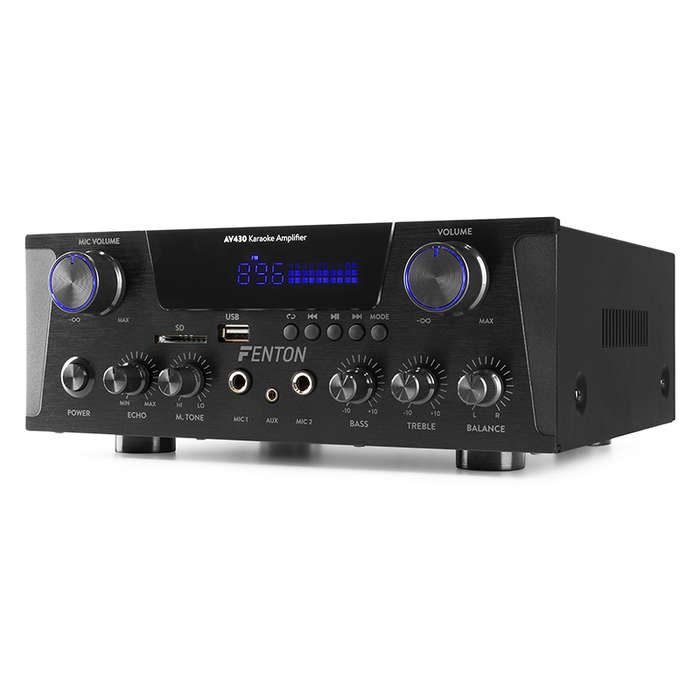 FENTON AV430B COMPACT HIFI AMPLIFIER 2X 300W BLACK