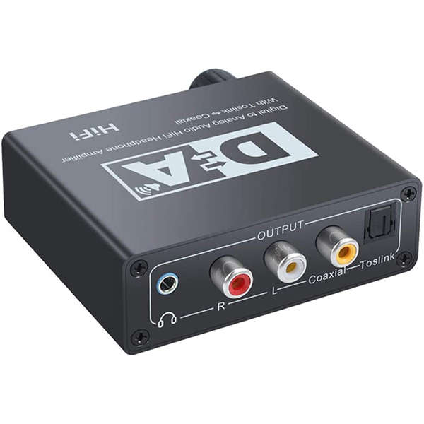 TVA - DAC DA CONV TOSLINK/COAX IN 2RCA OUT WITH BUILT IN PREAMP FOR HEADPHONE