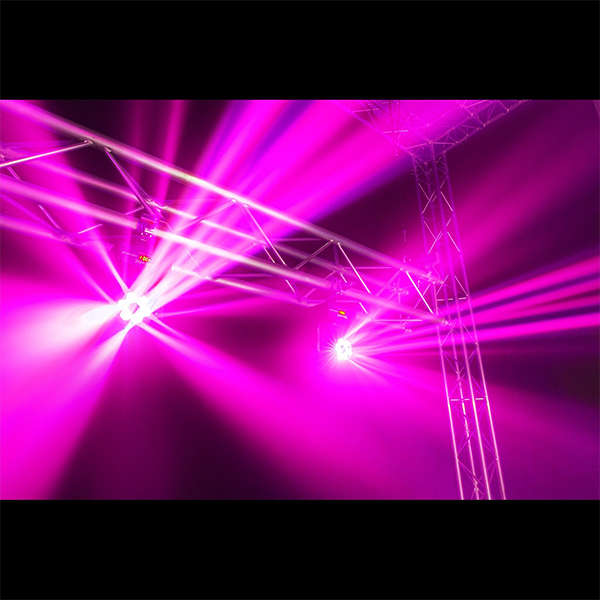 BEAMZ PANTHER80 LED MOVING HEAD WITH ROTATING LENSES 6X 12W RGBW
