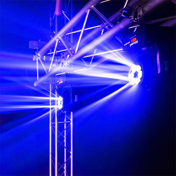 BEAMZ PANTHER80 LED MOVING HEAD WITH ROTATING LENSES 6X 12W RGBW