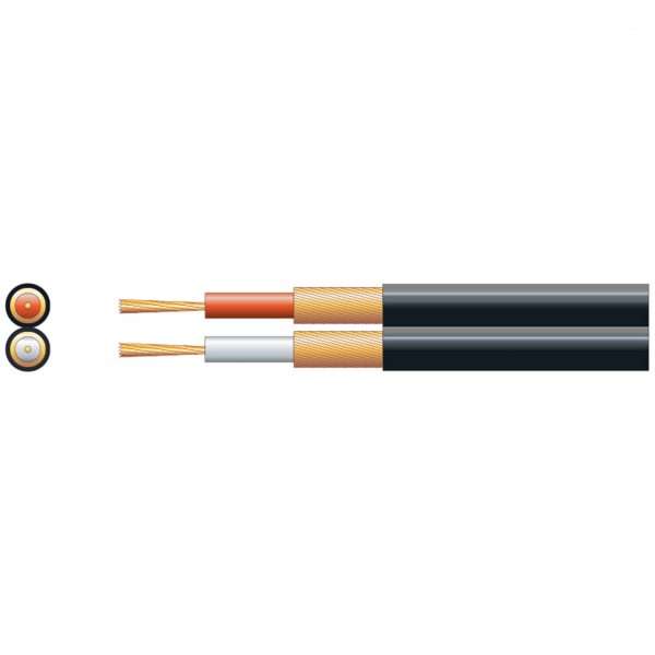 Filo - 2-CORE SCREEN CABLE 100M BLACK