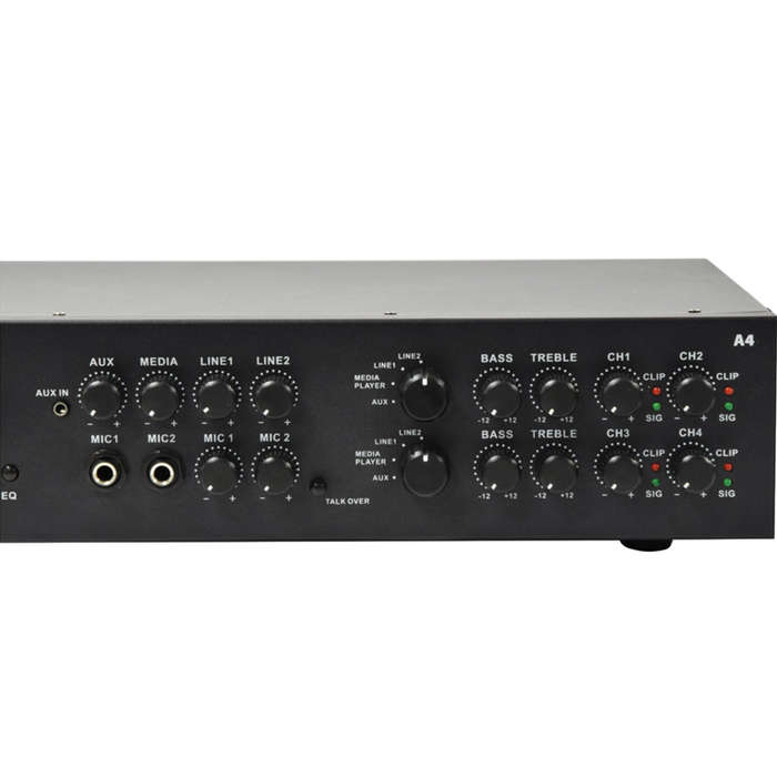 ADASTRA A4 2U MIXER AMPLIFIER 4X 200W
