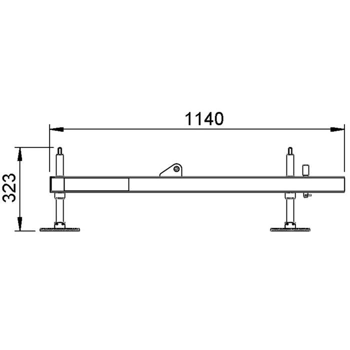 ALUSTAGE QUAD 290 TRUSS TOWER OUTRIGGER 1140MM