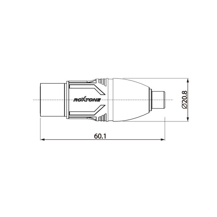 ROXTONE ADAPTOR XLR FEMALE TO RCA FEMALE