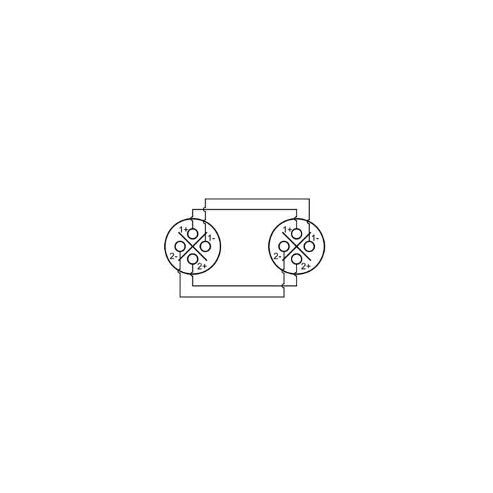ROXTONE ADAPTOR SPEAKON FEMALE TO SPEAKON FEMALE 4 POLE
