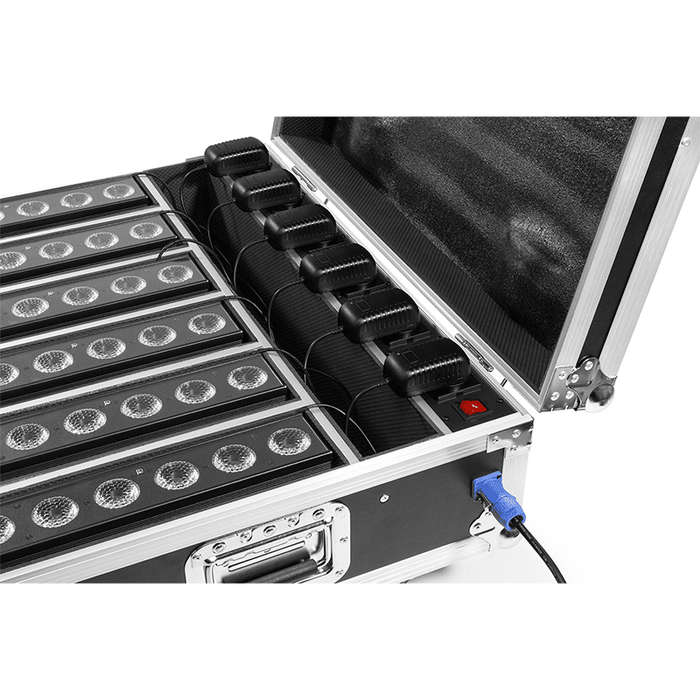 BEAMZ FCC12 FLIGHTCASE FOR 6X BBP612 WITH CHARGING
