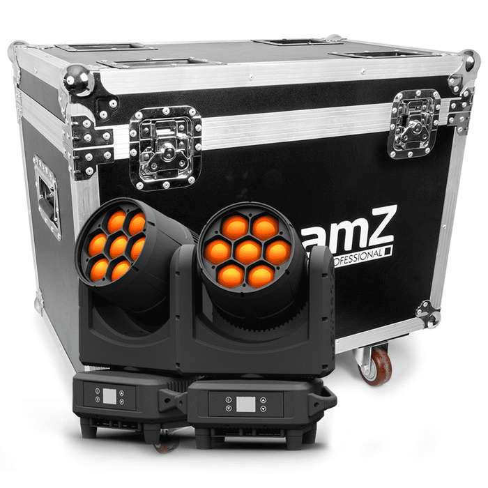 BEAMZPRO NEREID760 LED MOVING HEAD WASH IP65 7x 60W [2 PIECES IN FLIGHTCASE]