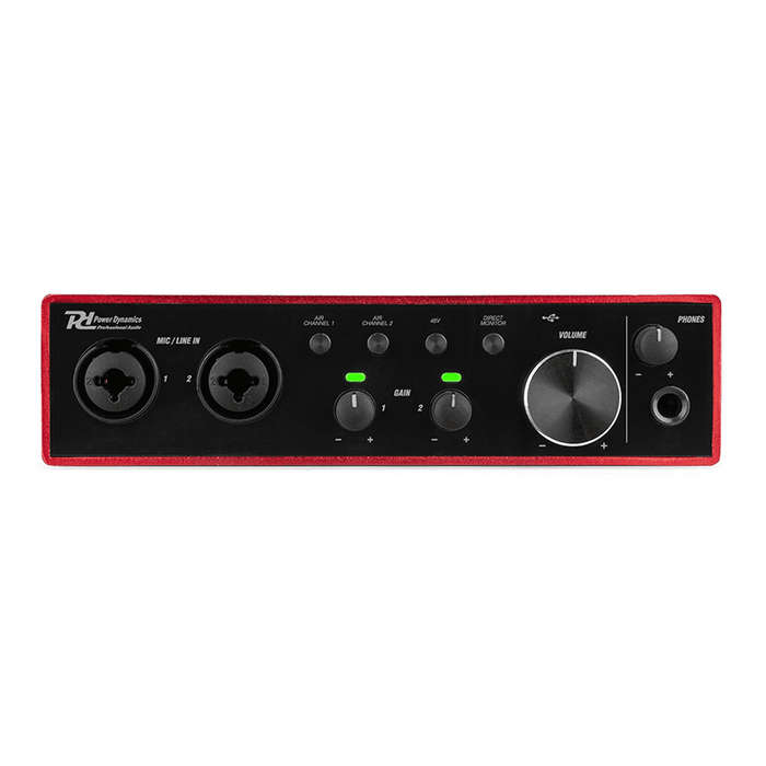 PDM PDX22 USB AUDIO INTERFACE DUAL CHANNEL