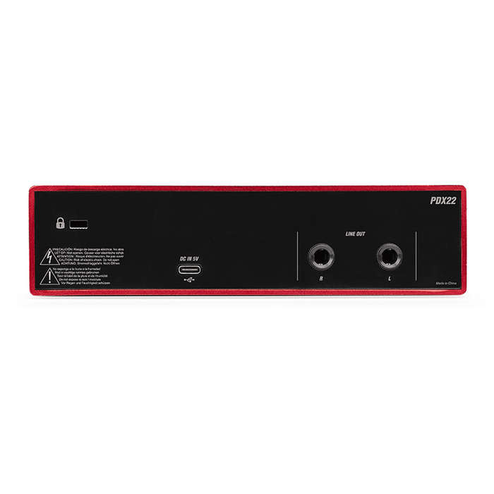 PDM PDX22 USB AUDIO INTERFACE DUAL CHANNEL