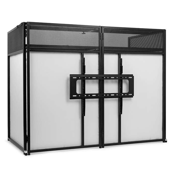 Vonyx - DB6 PRO DJ BOOTH WITH TV BRACKET 32" - 65"