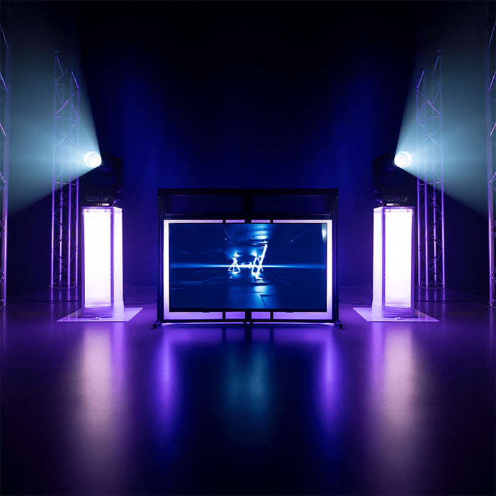 Vonyx - DB6 PRO DJ BOOTH WITH TV BRACKET 32" - 65"