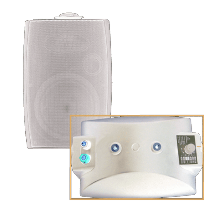 FILO - CAVSM6W 6" MOULDED SPEAKER & DOME TWEETER W/BRACKET 40W WHITE