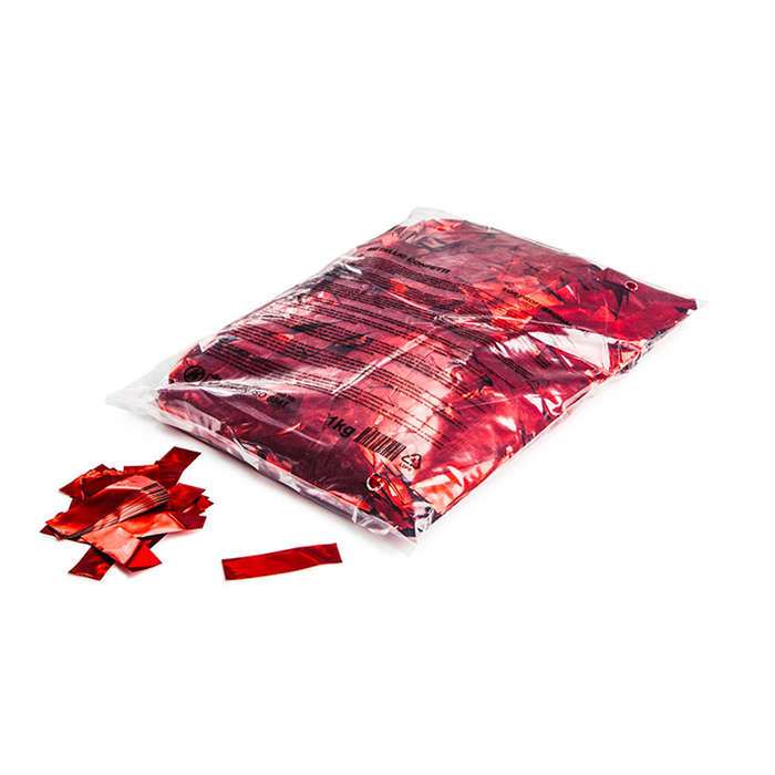MAGIC FX - RED METALLIC CONFETTI RECTANGLES