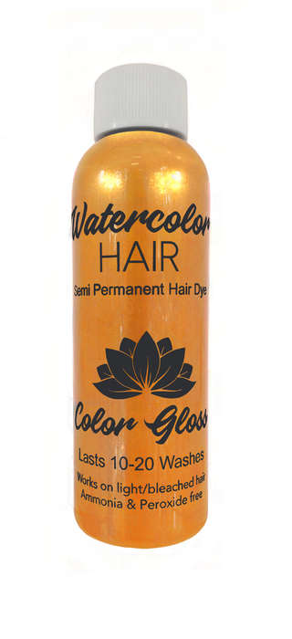 Watercolor Semi-Permanent Liquid Hair Dye 100ml - Yellow