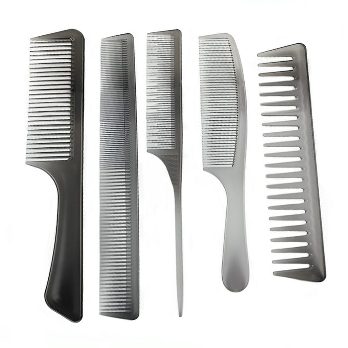 Heat resistant ABS heat resistant 5 comb set - Grey