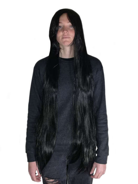 Long-Fringe 100cm Cosplay/Fashion Wig - Black