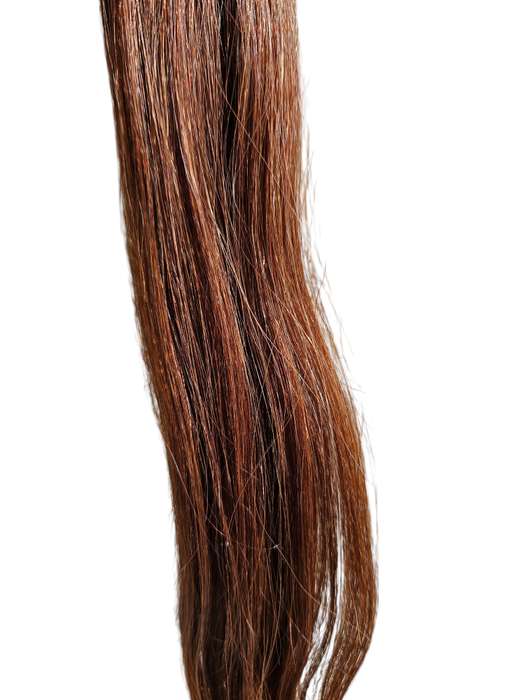 45cm 10 PC Human Hair Colour 6 Chestnut Brown Tape in Indian Remy