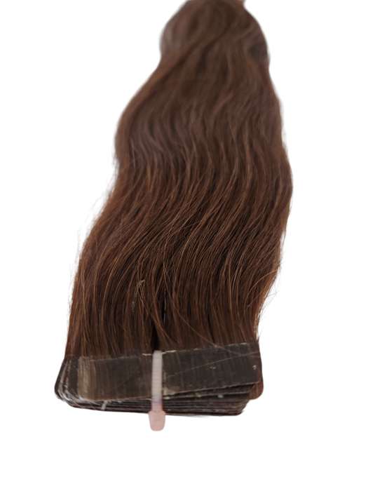 45cm 10 PC Human Hair Colour 4 Chocolate Brown Tape in Indian Remy