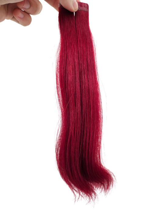 25cm *99J Plum Tape in 10pc Indian remy human hair