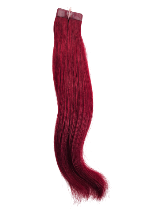 25cm *99J Plum Tape in 10pc Indian remy human hair