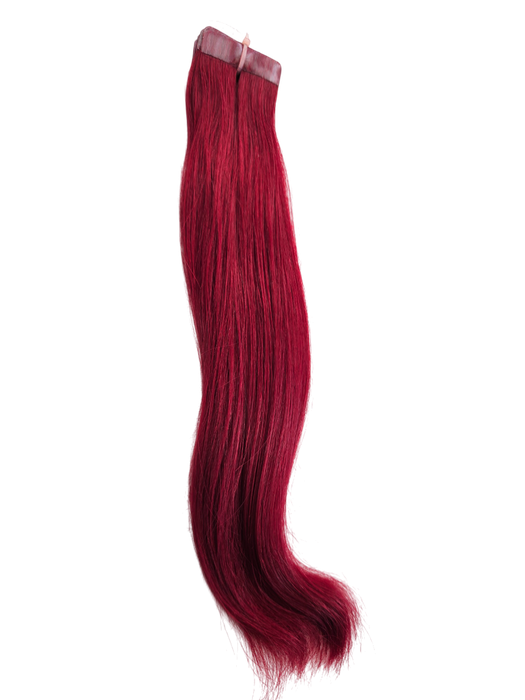 25cm *99J Plum Tape in 10pc Indian remy human hair