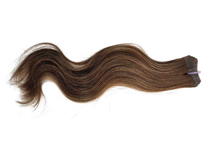 30cm *8.13 Golden light brown Tape in hair extensions 10pc European remy human hair