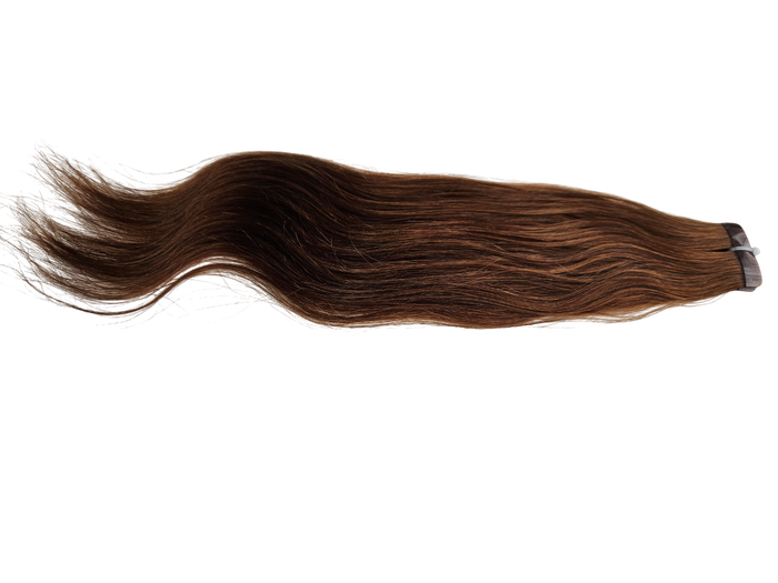30cm *6 Chestnut brown Tape in 10pc Indian remy human hair