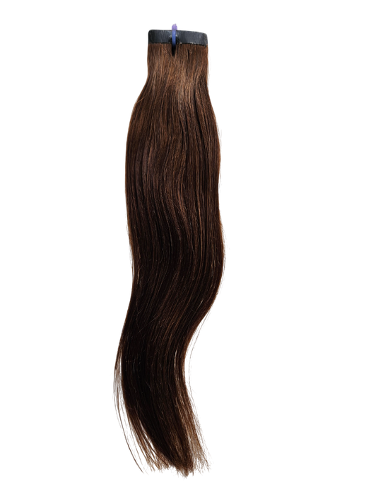 30cm *4.3 Golden Chocolate brown Tape in 10pc Indian remy human hair