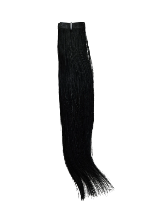 30cm *1 Jet black Tape in 10pc Indian remy human hair