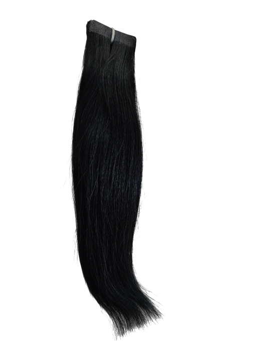 30cm *1 Jet black Tape in 10pc Indian remy human hair