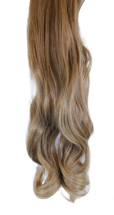 10 Piece Wavy Long 55-60cm Full Head Clip-on Hair Extensions XXL - M9-613 Natural Blonde Mix