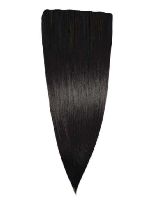 1 Piece Straight 5 Clip Synthetic Hair Extension XXL 60cm - 2 Darkest Brown