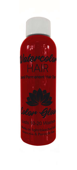 Watercolor Semi-Permanent Liquid Hair Dye 100ml - Fire Red