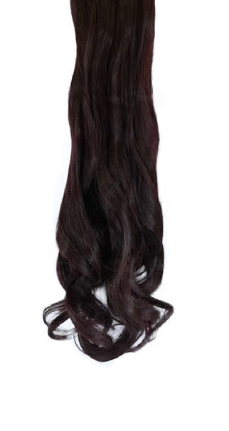 10 Piece Wavy Long 55-60cm Full Head Clip-on Hair Extensions XXL - 99J Deep Plum