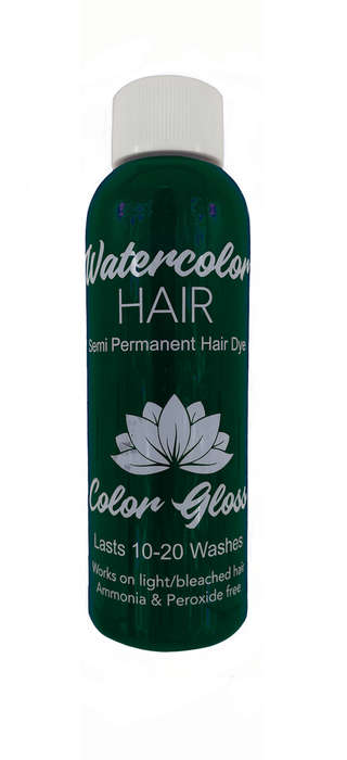 Watercolor Semi-Permanent Liquid Hair Dye 100ml - Pine Green