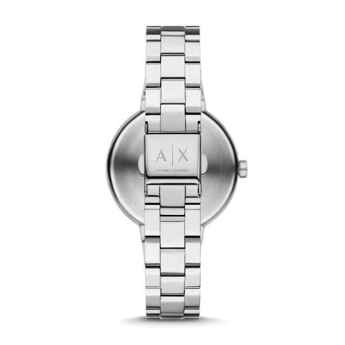 Armani Exchange Silver Tone Women's Watch  (AX5170) - Jackie Collection - 36 mm - Stainless Steel