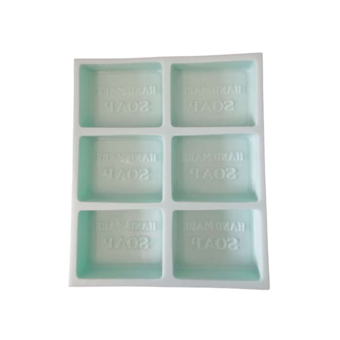 6 Cavity Hand Made Silicone Soap Mould
