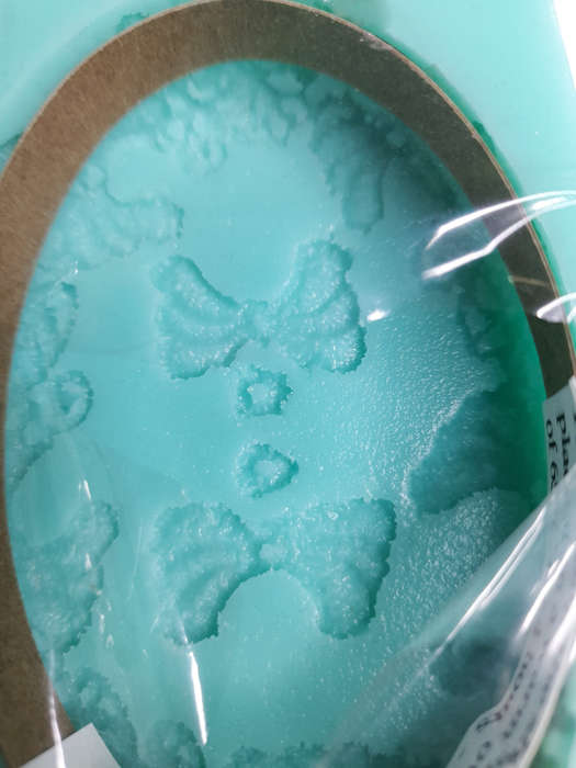 Oval Lace Silicone Soap Mould