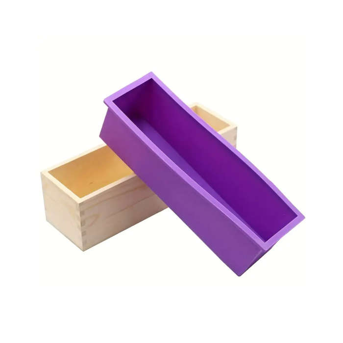 Silicone Loaf Mould In Wooden Box