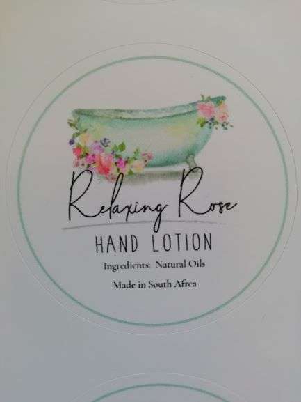 15pcs - Vinyl Stickers - Relaxing Rose Hand Lotion