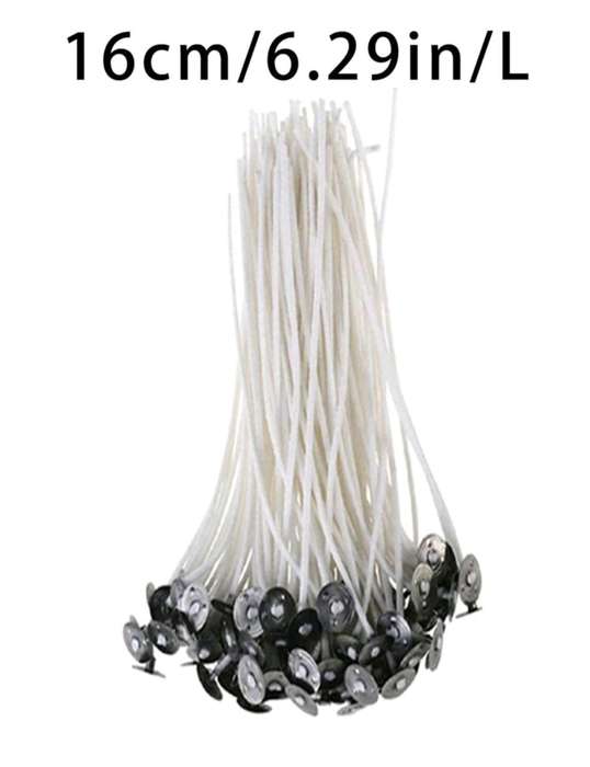 Pre-Waxed Wick in Sustainer - 50pcs