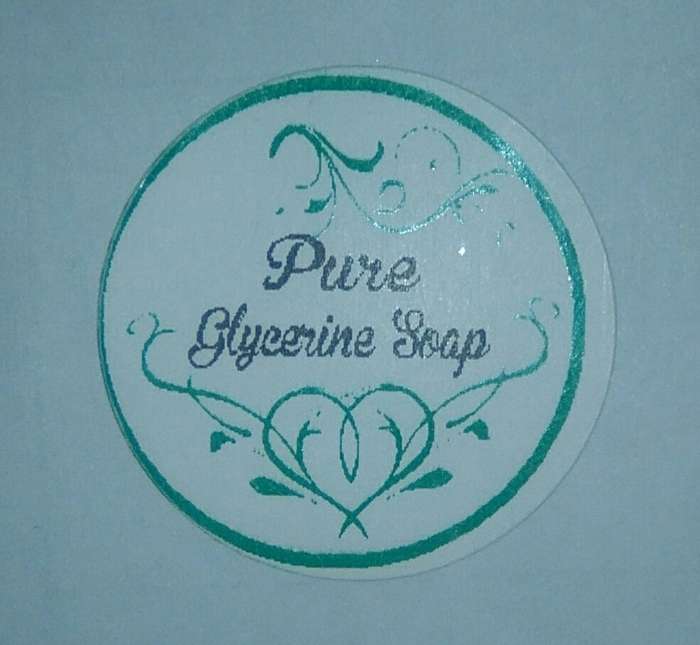 50pcs - Green Collection 3cm Waterproof - Pure Glycerine Soap Stickers