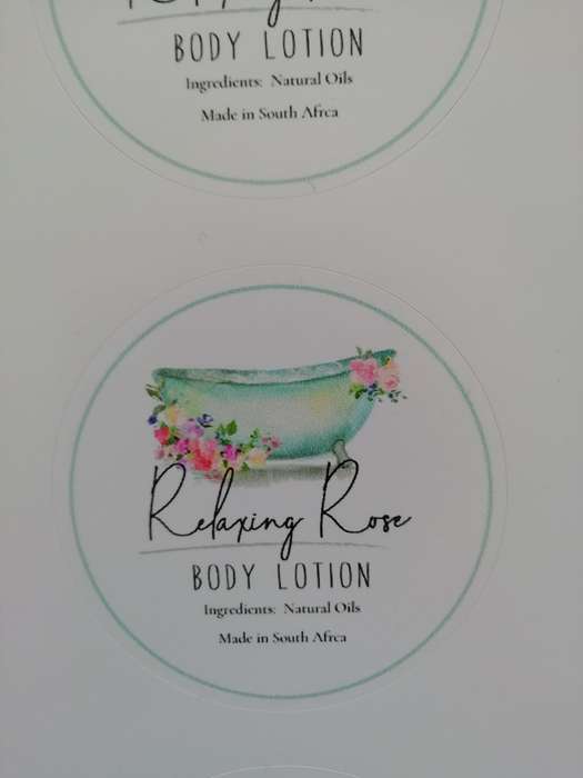 15pcs - Vinyl Stickers - Relaxing Rose Body Lotion