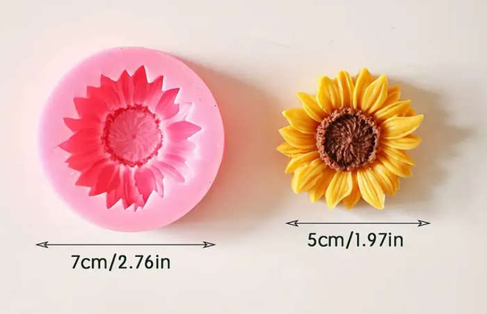 Sunflower Silicone Mould - 5cm