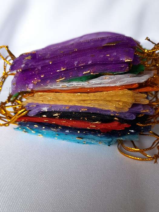 Multicoloured Organza Bags - 50pcs