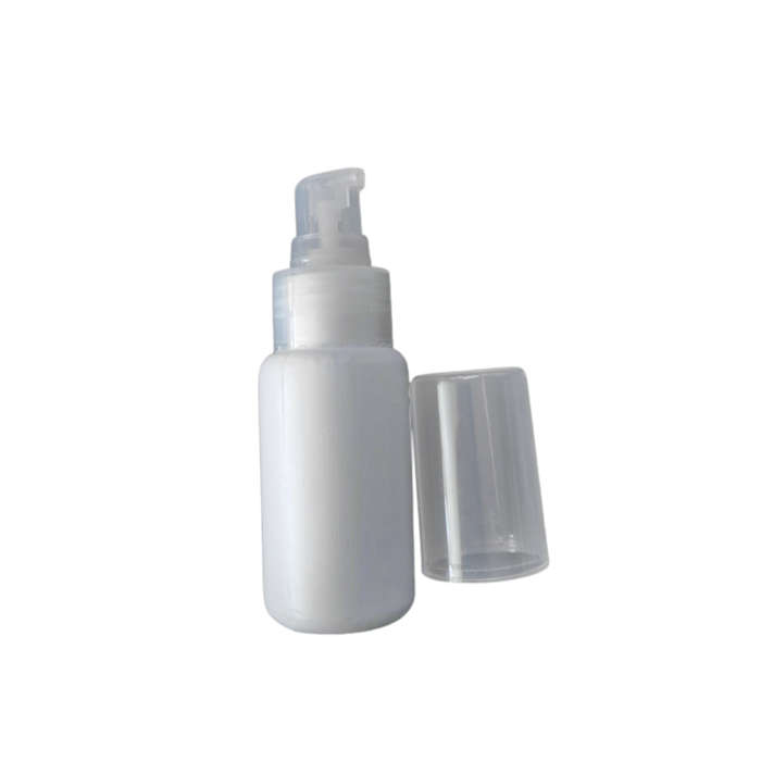 White Pump Bottle & Lid - 50ml