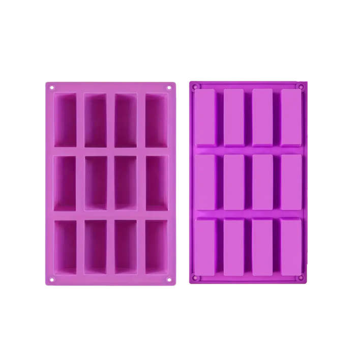 12 Cavity Long Rectangle Silicone Mould